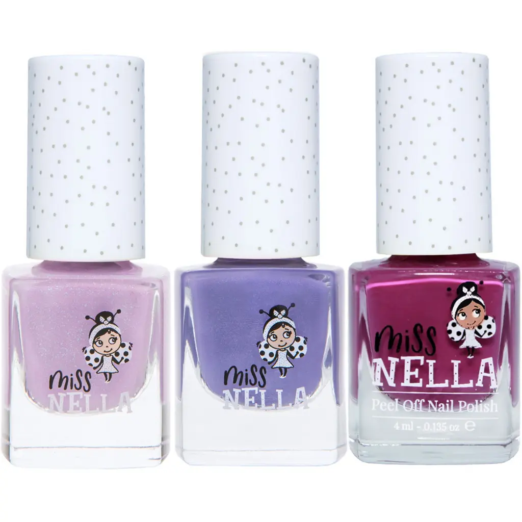 Miss Nella Nail Polish 3-Pack - Purple Unicorn