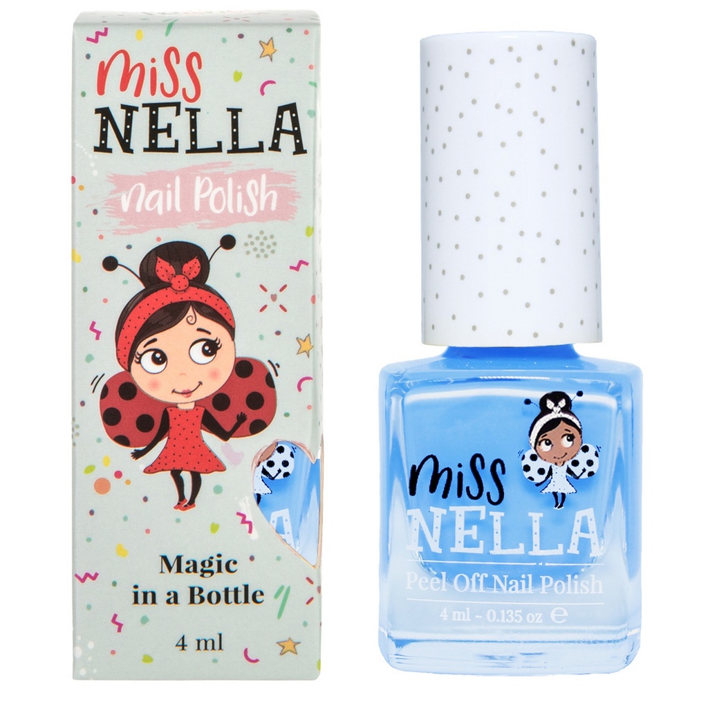 Miss Nella Kids Peel Off Odour Free Nail Polish - Blue Bell