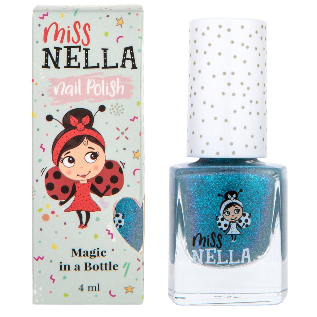 Miss Nella Kids Peel Off Odour Free Nail Polish - Blue the Candles