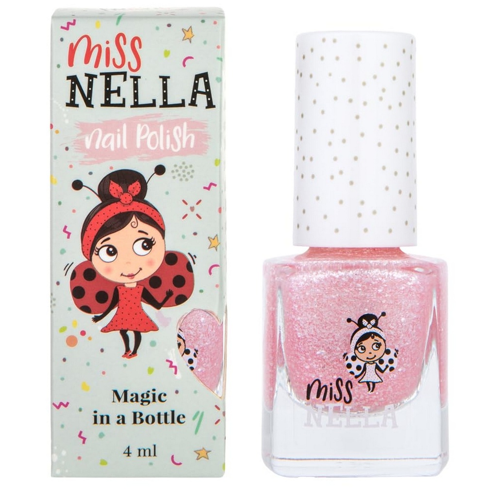 Miss Nella Kids Peel Off Odour Free Nail Polish - Itsy Glitzy Hippo