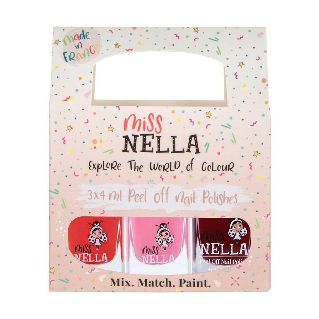 Miss Nella Nail Polish 3-Pack - Just Like Mummy 