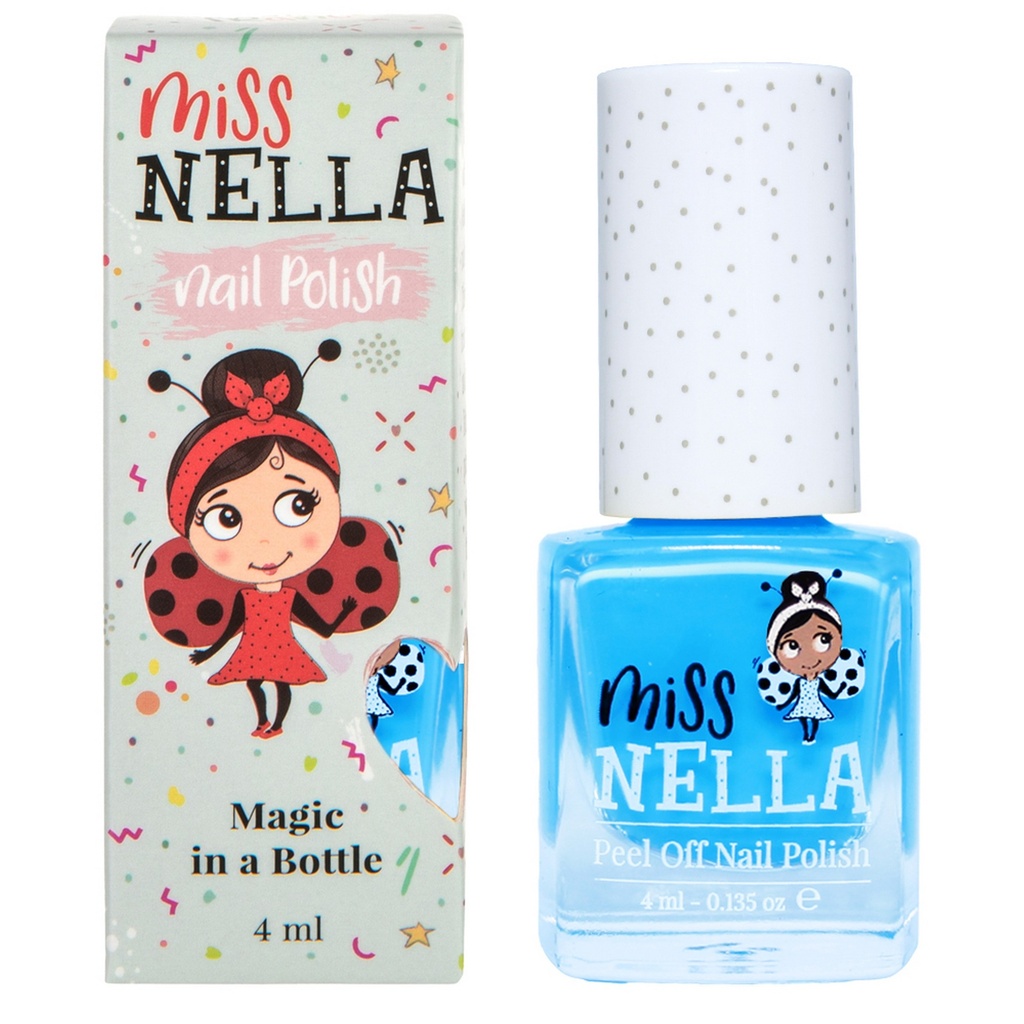 Miss Nella Kids Peel Off Odour Free Nail Polish - Mermaid Blue