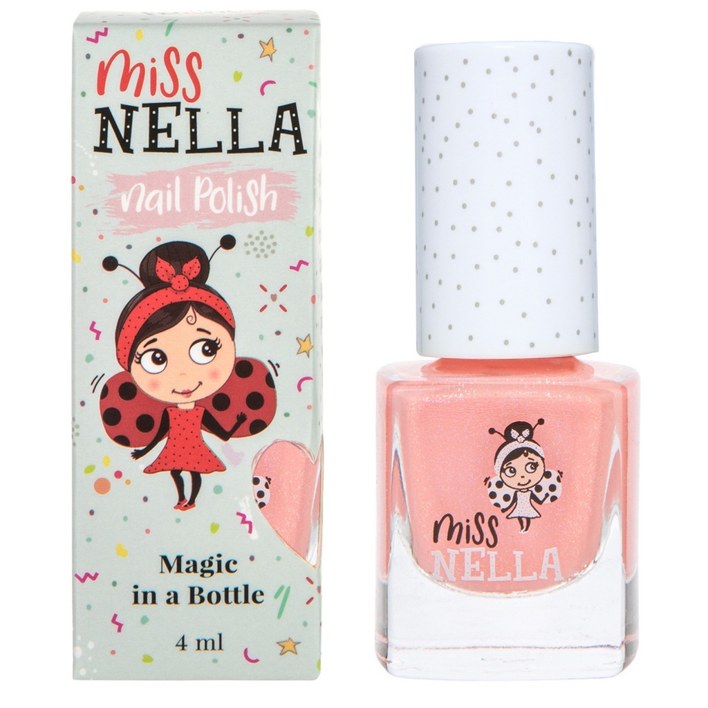 Miss Nella Kids Peel Off Odour Free Nail Polish - Peach Slushie