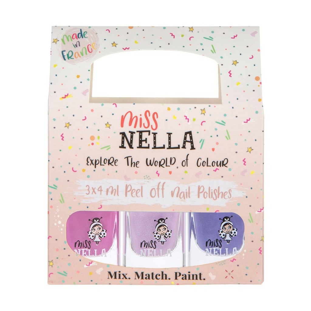 Miss Nella Nail Polish 3-Pack - Purple Unicorn