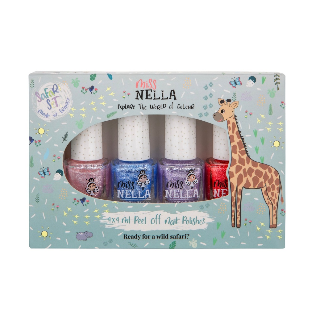 Miss Nella Nail Polish 4-pack - Safari Collection