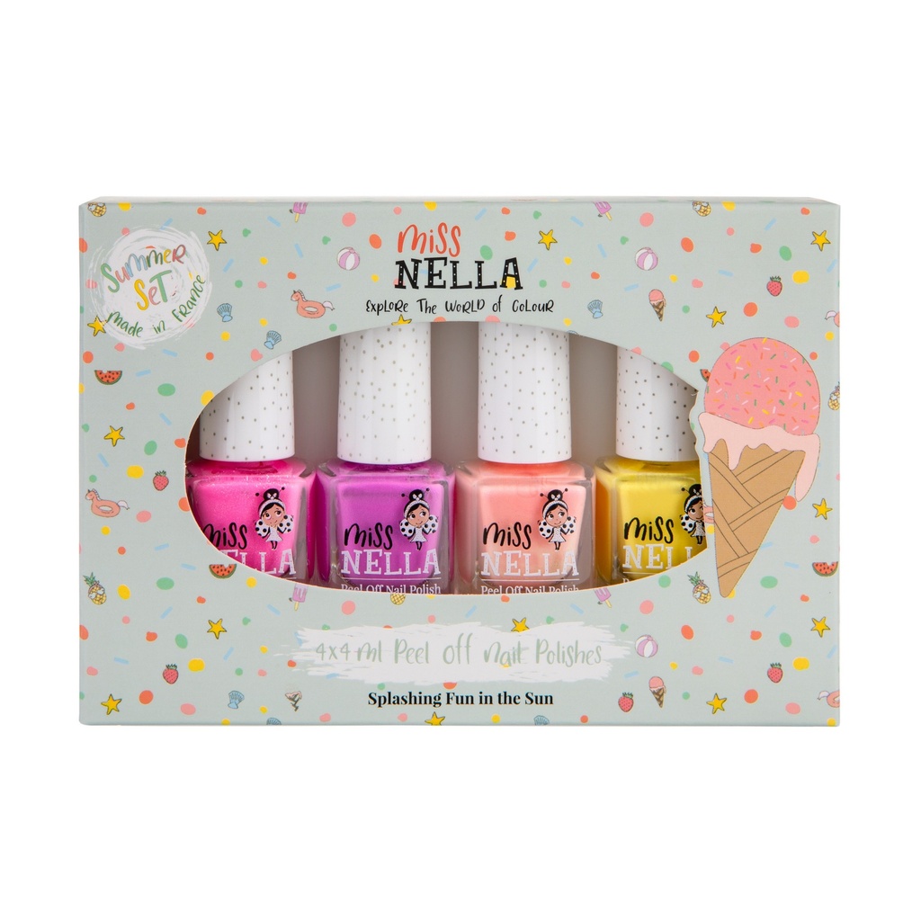 Miss Nella Nail Polish 4-pack - Summer Collection