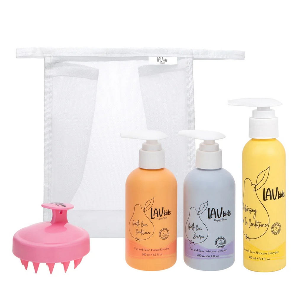 Lav Kids Complete Haircare Trio Bundle with Accessories