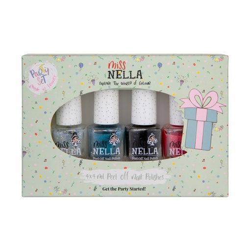 [MN-00081] Miss Nella Nail Polish 4-pack - Party Collection