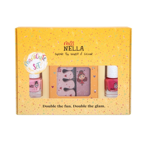 [MN-00071] Miss Nella ManiCute Set (nails and accessories set) - Pink