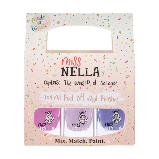 [MN-00078] Miss Nella Nail Polish 3-Pack - Purple Unicorn