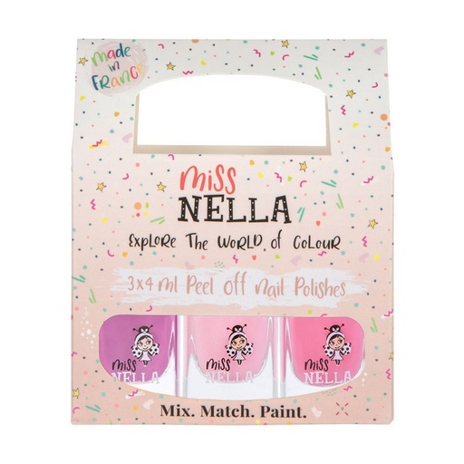 [MN-00079] Miss Nella Nail Polish 3-Pack - Sweet Little Pack