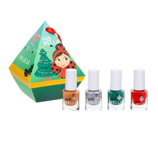[MN-FES02] Miss Nella - Twinkle Festive Diamond Hanger (4x Nail Polish Value Pack)